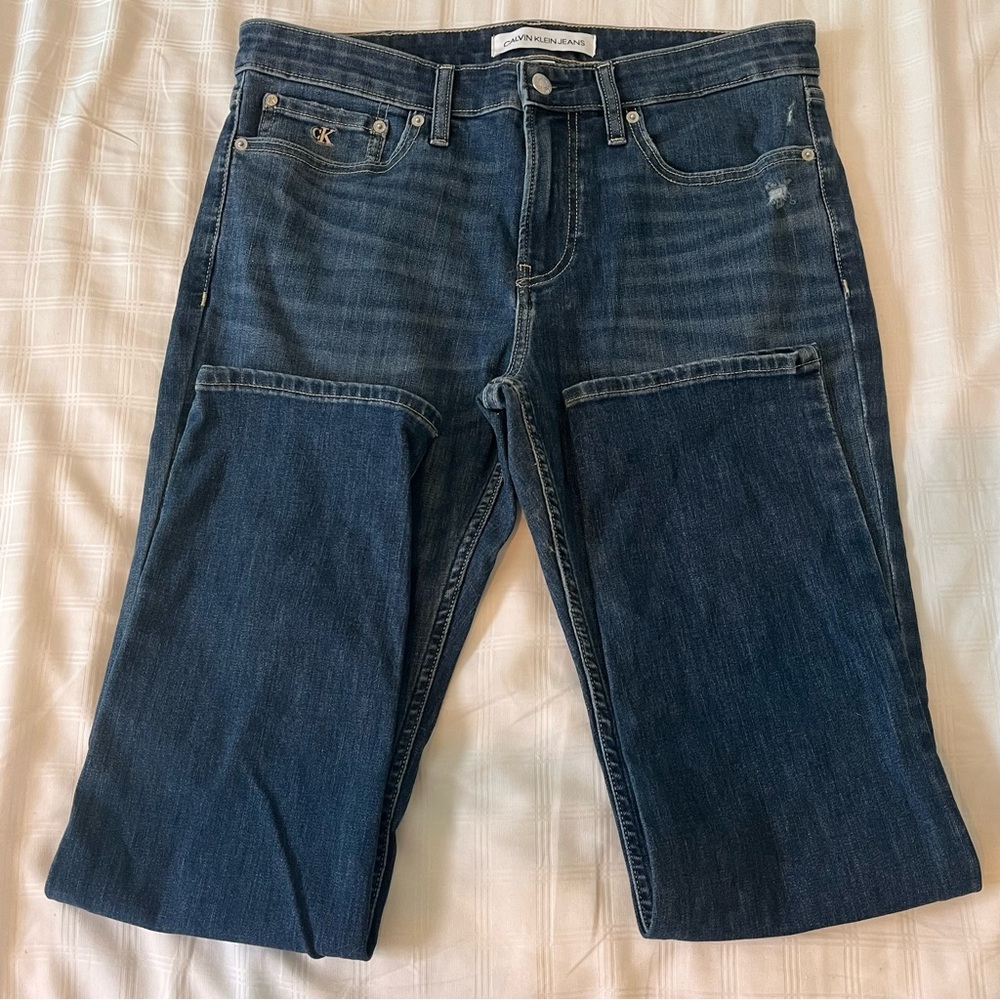 Calvin Klein Men’s Jean, Dark Wash, Slim